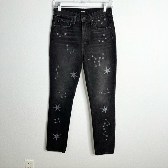 GRLFRND Jeans Women 26 Skinny Karolina Star Embroidered constellation B6 - Picture 1 of 14